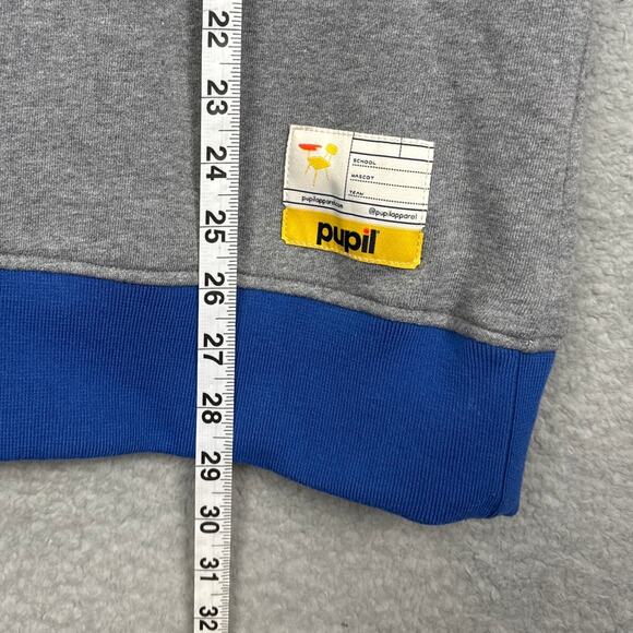 Pupil Los Angeles Clippers Crew Neck Sweatshirt Nylon Sleeves Embroidered Size L - Picture 7 of 10